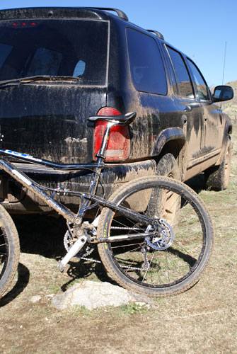 Muddy Bike and Truck